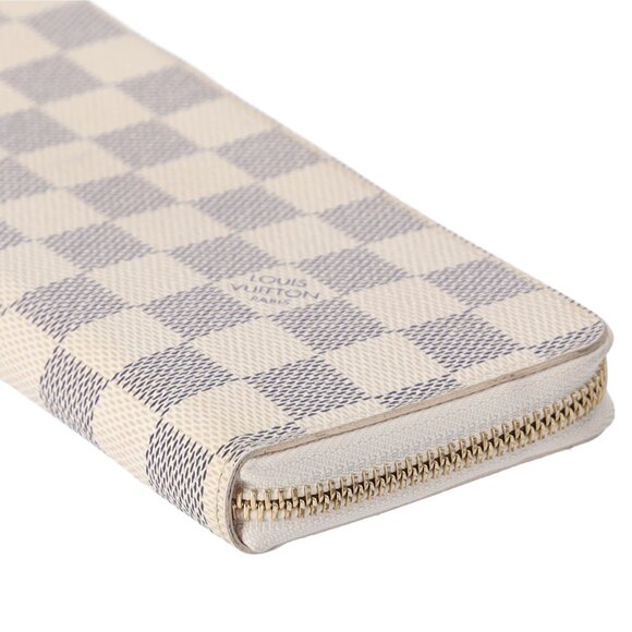 Louis Vuitton Clemence Damier Azur Long Wallet N61264 Rose Ballerine - Picture 4 of 5